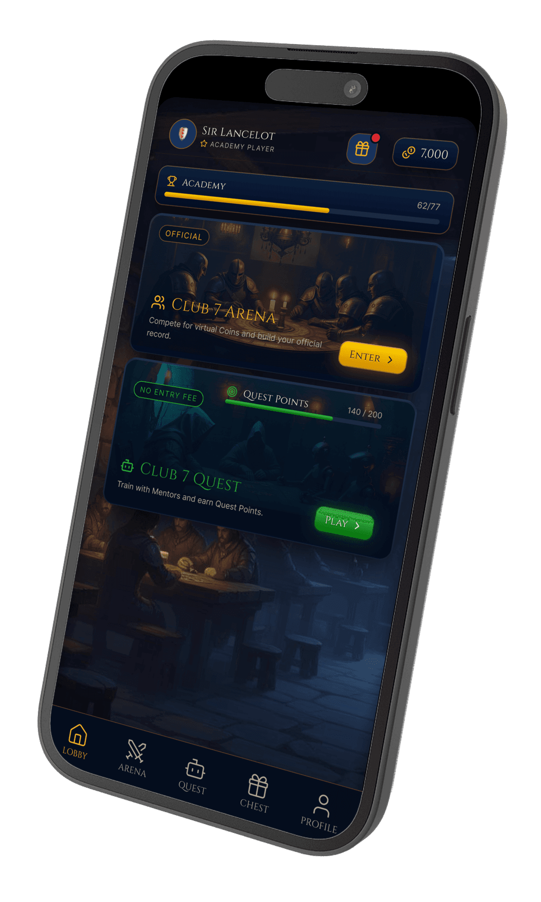 Club7 lobby screen preview